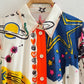 Vintage Graffiti Floral Print Dress