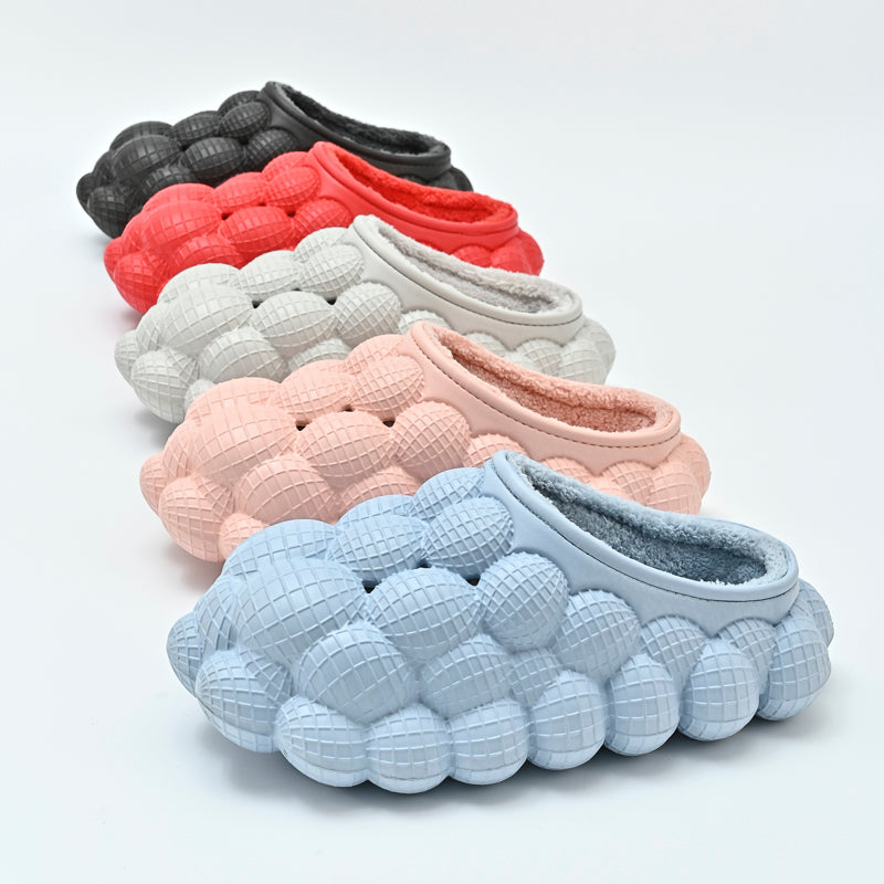 Furry Bubble Slides for Men /Women With Charms