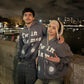 Y2k puffed printed font oversized hoodie