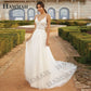 Modern Aline Long Wedding Tulle Appliqued I Custom Made - Wedding Dress