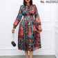 elegant flowery Print Dress