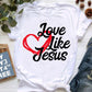 Jesus Graphic Print T-Shirt