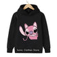 90s Y2k Anime Disney Stitch Hoodie Girls Children Cartoon Clothes Kid Boys Lilo Stitch Sweatshirt Manga Hoody Baby Casual Top