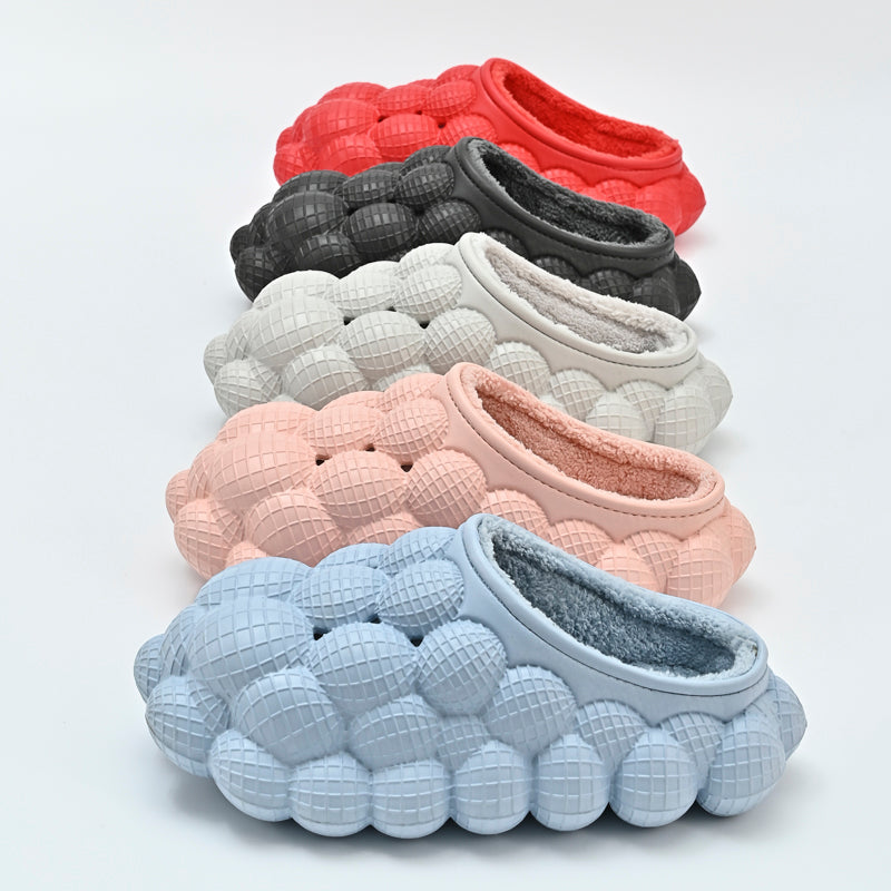 Furry Bubble Slides for Men /Women With Charms