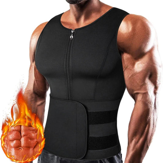 mens Waist Trainer Corset Vest Belly Trimmer Compression Body Shapewear