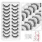 Natural False Eyelashes 5 Pairs Dramatic 3D Mink Lashes