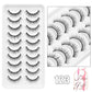 Natural False Eyelashes 5 Pairs Dramatic 3D Mink Lashes