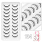 Natural False Eyelashes 5 Pairs Dramatic 3D Mink Lashes