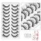 Natural False Eyelashes 5 Pairs Dramatic 3D Mink Lashes