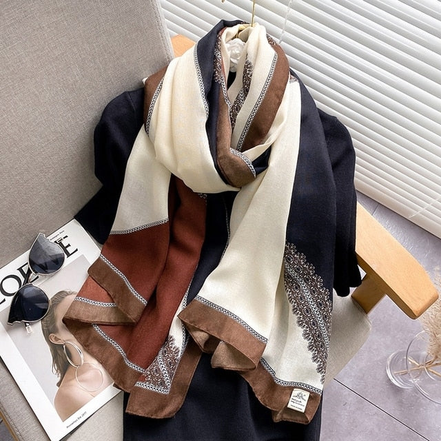 Winter Cotton Scarf for Women