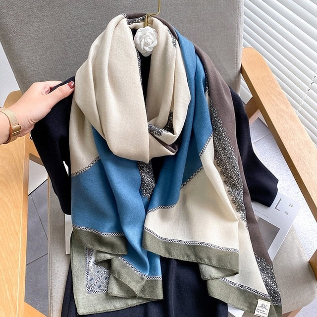 Winter Cotton Scarf for Women