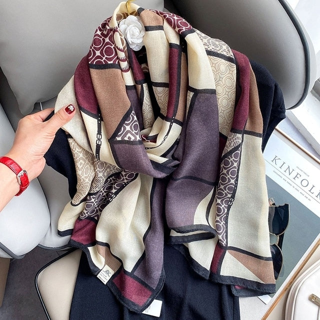 Winter Cotton Scarf for Women
