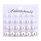Pearl Crystal Stud Earrings Set For Women