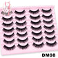 Natural False Eyelashes 5 Pairs Dramatic 3D Mink Lashes