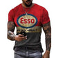 T shirts 3d Castrol Print Short Sleeve Letter Tops Fashion Oil