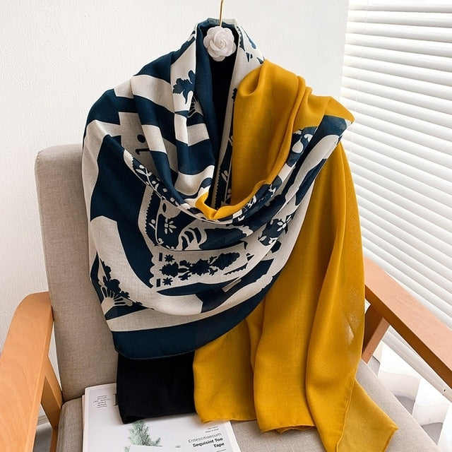 Winter Cotton Scarf for Women
