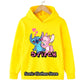 90s Y2k Anime Disney Stitch Hoodie Girls Children Cartoon Clothes Kid Boys Lilo Stitch Sweatshirt Manga Hoody Baby Casual Top