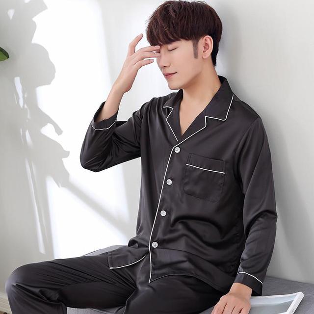 Sleepwear Silk Satin Pajama