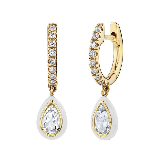 925 Sterling Silver Ear Buckle Small Hoop Earrings
