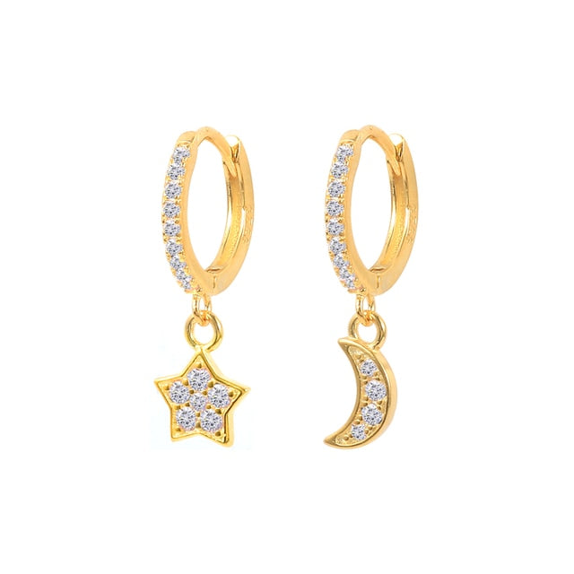 925 Sterling Silver Ear Buckle Small Hoop Earrings