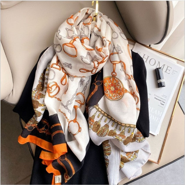 Winter Cotton Scarf for Women