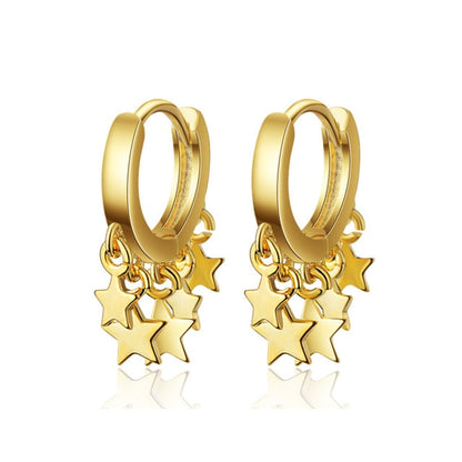 925 Sterling Silver Ear Buckle Small Hoop Earrings