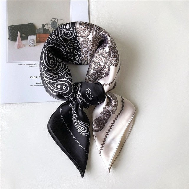 Small Silk Scarf for Women