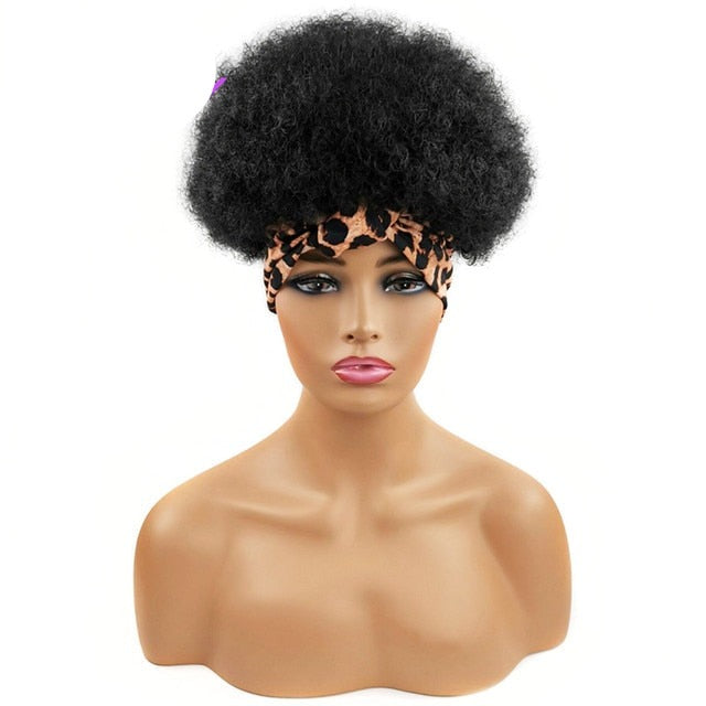 Kinky Curly Synthetic Headband Wigs For Women