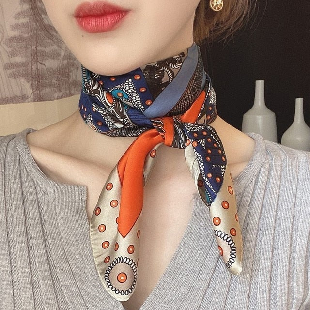 Small Silk Scarf for Women