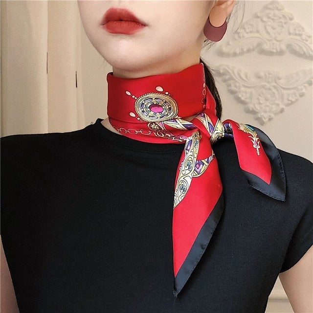 Small Silk Scarf for Women