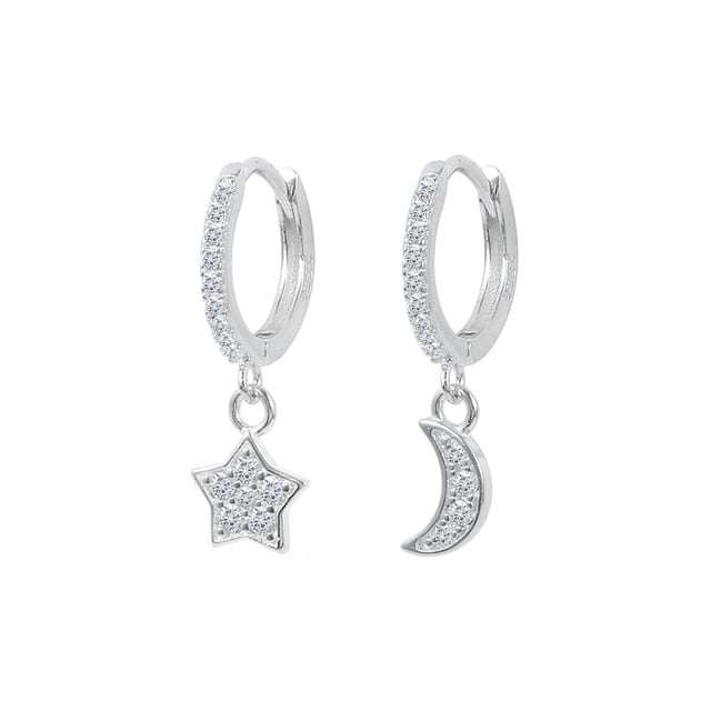 925 Sterling Silver Ear Buckle Small Hoop Earrings