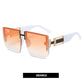 Rimless Square Frame Luxury Sunglasses UV 400