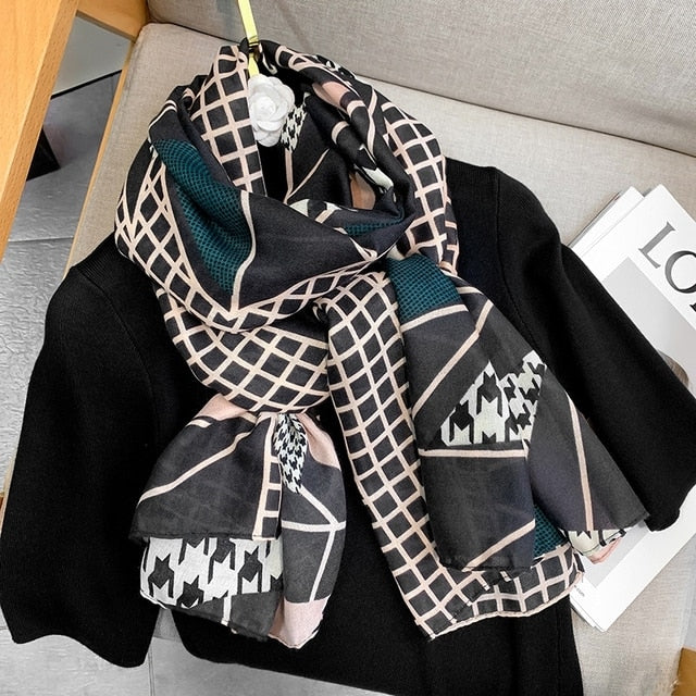 Winter Cotton Scarf for Women
