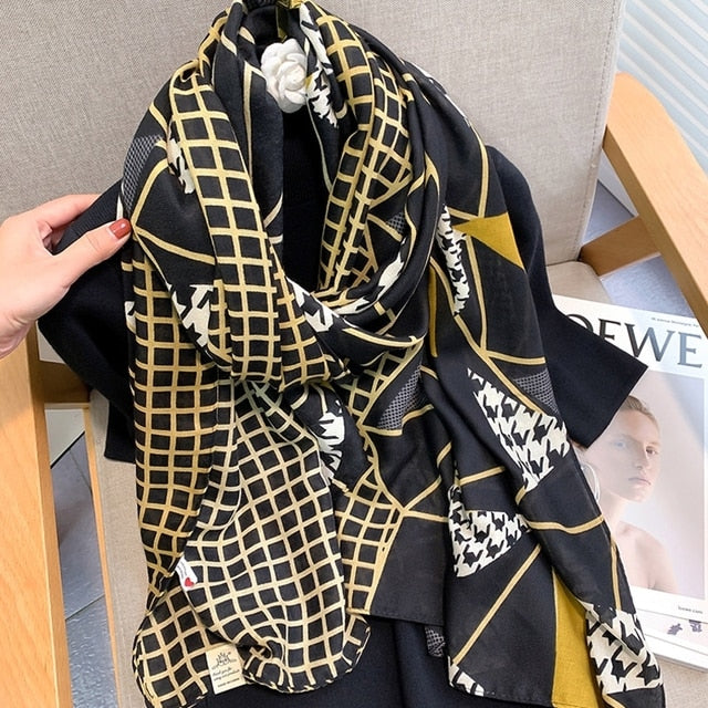 Winter Cotton Scarf for Women