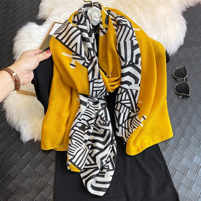 Winter Cotton Scarf for Women