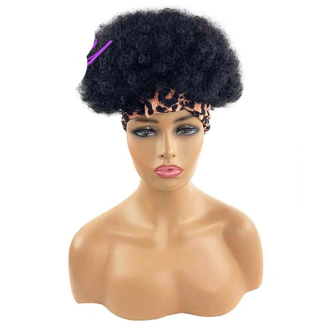 Kinky Curly Synthetic Headband Wigs For Women