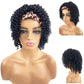 Kinky Curly Synthetic Headband Wigs For Women