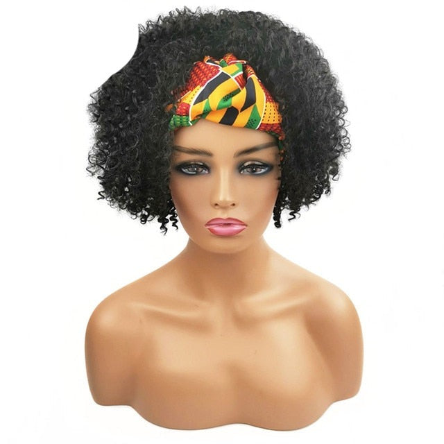 Kinky Curly Synthetic Headband Wigs For Women