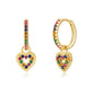 925 Sterling Silver Ear Buckle Small Hoop Earrings