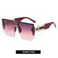 Rimless Square Frame Luxury Sunglasses UV 400