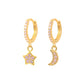 925 Sterling Silver Ear Buckle Small Hoop Earrings