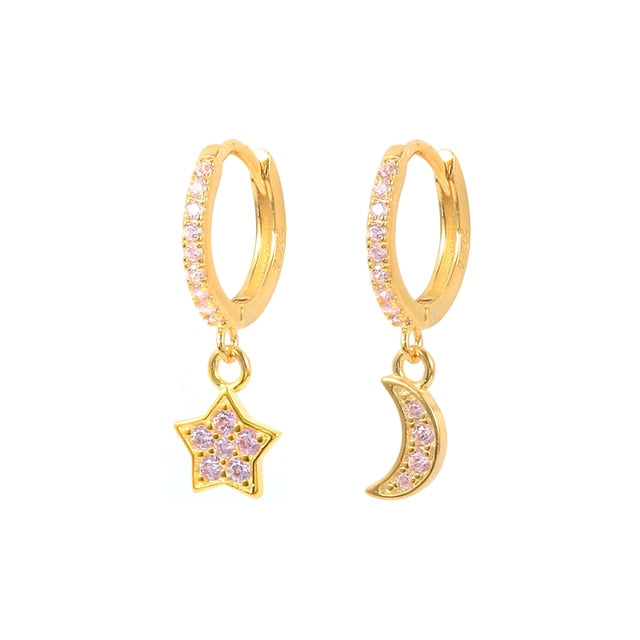 925 Sterling Silver Ear Buckle Small Hoop Earrings