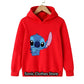 90s Y2k Anime Disney Stitch Hoodie Girls Children Cartoon Clothes Kid Boys Lilo Stitch Sweatshirt Manga Hoody Baby Casual Top