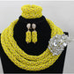Gold Color Geometric Round Earrings Set For Women