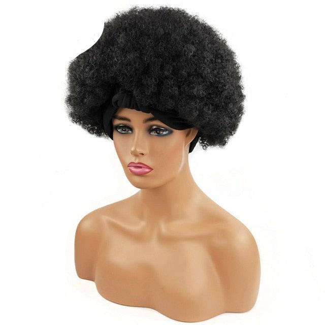 Kinky Curly Synthetic Headband Wigs For Women