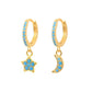 925 Sterling Silver Ear Buckle Small Hoop Earrings