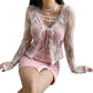 Lace Cardigan Vintage Top for Women