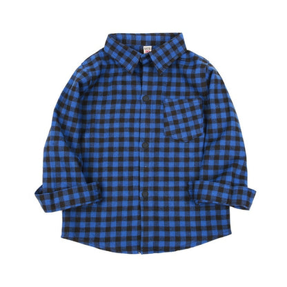 Checkered Blouse Top for Boys