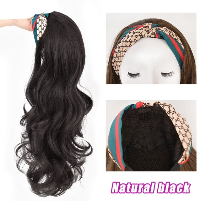 Synthetic Cute Headband Wig for Women