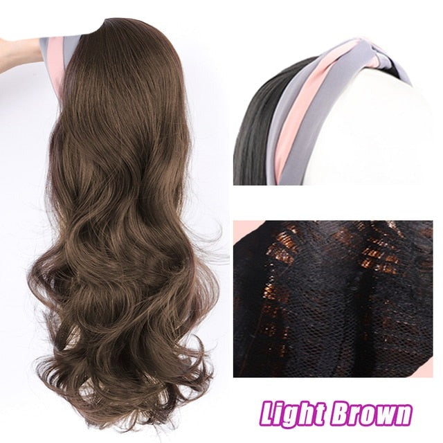 Synthetic Cute Headband Wig for Women